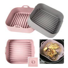 Fritadeira de silicone espessa frigideira, quadrada, forno elétrico de alta temperatura, micro-ondas, aquecimento, utensílio para cozinhar em casa 2024 - compre barato