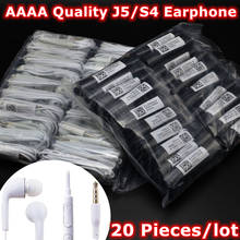 Wholesale 20pcs/lot lots 3.5mm Jack in-Ear Earphone With Mic Hands-Free Vol. Control Earbuds For Samsung Galaxy S4 J5 Earphones 2024 - buy cheap