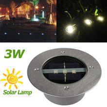Lámparas solares LED de gran oferta, iluminación de energía Solar, lámpara enterrada de 3 LED para exteriores, Camino, jardín, cubierta de tierra 2024 - compra barato