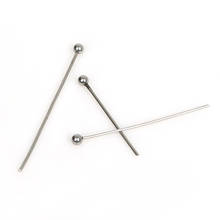50pcs/lot 20 25 30mm Stainless Steel Metal Ball Pins For Diy Jewelry Making Head pins Findings Dia 0.5-0.6mm 2024 - buy cheap