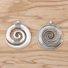 6pcs Large Spiral Swirl Vortex Charms Pendants for Necklace Jewellery Making 2024 - buy cheap