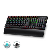 Mechanical Keyboard Gaming Kit Black Blue Switch Wired PC Gamer RGB Backlight Computer Gaming PC Keyboards Backlit Game Rainbow 2024 - buy cheap