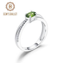 GEM'S BALLET Natural Chrome Diopside Rings for Women Birthstone Real 925 Sterling Silver Classic Oval Gemstone Ring Fine Jewelry 2024 - buy cheap