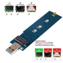 M.2 к USB адаптеру B Ключ M.2 SSD адаптер USB 3,0 (не требуется кабель) USB к 2280 M2 SSD накопитель адаптер NGFF конвертер считыватель SSD 2024 - купить недорого