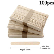 50/100PCS Kids Ice Cream Stick DIY Safe Creative Natural Wooden Popsicle Stick Ice Pop Stick DIY Making Ice Cream Stick 2024 - buy cheap