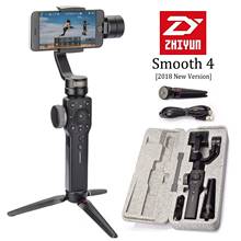 Zhiyun Smooth 4 Q2 Vlog Live 3-осевой портативный смартфон сотовый телефон видеокамеры Стабилизатор для iPhone Xs Max X 8 7 и samsung S9, S8 и экшн Камера 2024 - купить недорого