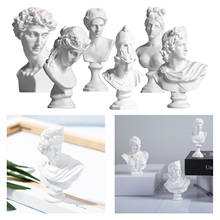 Greek Mythology Figurine David Head Portraits Bust Mini Gypsum Statue Drawing Practice Crafts Plaster Sculpture Nordic Decor 2024 - buy cheap