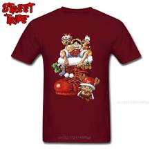Luffy camiseta masculina de natal, camiseta estampada kawaii chopper manga natal uma peça anime roupa vermelha 3d 2024 - compre barato
