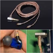 Cabo de áudio hifi occ, fio de linha 2.5mm 3.5mm, plugues de 4.4mm, balanceado para fones de ouvido wstone adventure series 2024 - compre barato