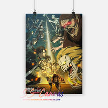 Pintura en lienzo de ataque a los Titanes para decoración del hogar, imágenes artísticas de pared, dormitorio, Kyojin no Shingeki, póster 2024 - compra barato