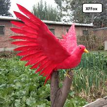 creative red simulation dove model foam&furs wings dove bird doll gift about 30x50cm xf2424 2024 - buy cheap