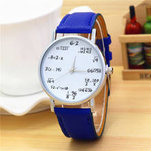 2017 New Mathematics Watches  Women's Watches Fashion Dress  Leather Wristwatch Vintage Watches Quartz Watch relogios femininos 2024 - buy cheap