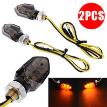 2pcs Universal Motorcycle LED Turn Signal Indicators Light Amber Blinker Led Motorbike Lamp for Honda Suzuki Kawasaki Yamaha 2024 - buy cheap