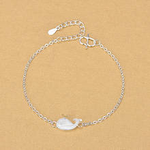 925 Sterling Silver Marine Series Animal Bracelets Cute Whale Charm Bracelets For Women Summer Jewelry Gifts 2024 - buy cheap