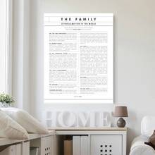 Póster de arte en lienzo de la serie "Family" para decoración del hogar, impresión en negro y Arte Blanco, imagen de pared para sala de estar 2024 - compra barato