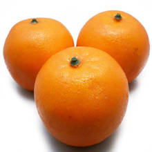 Fruta artificial laranjas modelo realista realista artesanato de cozinha ornamento 2024 - compre barato