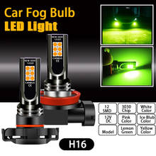 Bombillas LED antiniebla para coche, faros de luz diurna blanca, rosa y amarilla, H8, H11, H16JP, EU 9005, HB3, 9006, HB4, H4, H7, 2 uds. 2024 - compra barato