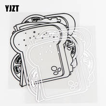 YJZT 12.3×13.4CM Delicious Sandwiches Interesting Car Stickers Exquisite Vinyl Decals Black / Silver 10A-0721 2024 - buy cheap
