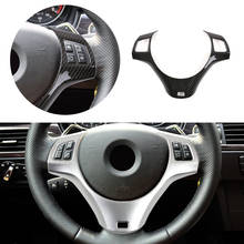 Panel de volante Interior de coche con textura de carbono, cubierta de botón, embellecedor de marco para BMW Serie 3, E90, 2005-2009, 2010, 2011, 2012 2024 - compra barato