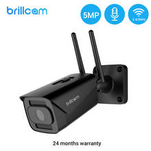 Brillcam 5MP Wifi IP Camera Outdoor Waterproof Bullet 5MP Built-in Microphone Alarm Notification Night Vision Video Surveillance 2024 - buy cheap