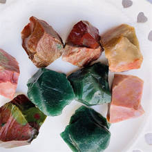 Piedras en bruto de cristal de ágata natural, espécimen de roca, hierba del océano en bruto, piedras de ágata y minerales 2024 - compra barato