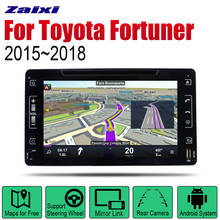 Zaixi android carro dvd gps navi para toyota fortuner 2015 player 2018 jogador de navegação wifi bluetooth sistema mulitmedia áudio estéreo eq 2024 - compre barato