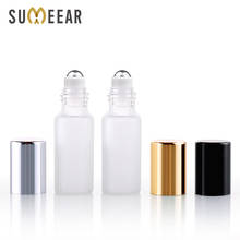 Botella de muestra vacía de Perfume, frasco de vidrio esmerilado enrollable de 5ml, para viaje, 100 unids/lote 2024 - compra barato