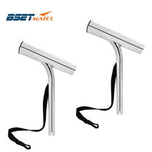 2PCS Mirror Polished Stainless steel 316 Outrigger Fishing Rod Pole Holder pole bracket support for Marine Boat Yacht  tackle 2024 - buy cheap