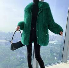 Women 2019 Autumn Winter Elegant Casual Warm Faux Fur Coat Jacket Female Fluffy Soft Plush Overcoat Lady Shaggy Fur Outwear 2024 - buy cheap