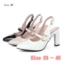 Women High Heels Sandals Stiletto Woman High Heel Shoes Slingback Ladies Pumps Small Plus Size 33 -40 41 42 43 44 45 2024 - buy cheap