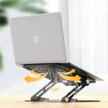 Soporte de aleación de aluminio para ordenador portátil, soporte de refrigeración para tableta, ergonomía de escritorio, elevador de Notebook para MacBook Air Pro 2024 - compra barato