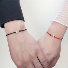 BTWGL 2pcs/set Together Forever Love Infinity Bracelet for Lovers Red String Couple Bracelets Women Men's Wish Jewelry Gift 2024 - buy cheap