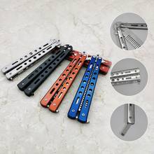 Butterfly Style Dull Blade Knife Tool  Stainless Steel Practice Butterfly Knife For Balisong Trainer Comb FlingNo Edge Dull Tool 2024 - buy cheap