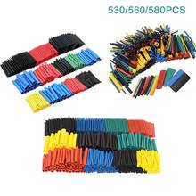 530pcs 560pcs 580pcs Heat Shrink Tubing Insulation Shrinkable Tubes Electronic Polyolefin Wire Cable Sleeve Kit Heat Shrink Tube 2024 - buy cheap