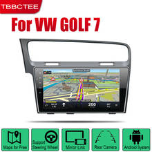 Tbbctee-sistema de navegação multimídia automotivo, com android, 2 din, rádio estéreo, navegação gps, para volkswagen, vw golf 7, 2007-2012 2024 - compre barato