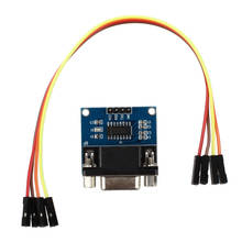 Модуль преобразователя MAX3232 RS232 с последовательным портом в TTL DB9, соединитель с 4 кабелями #8 2024 - купить недорого