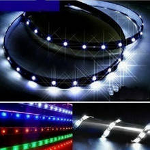 5 color 30cm 15 LED strip 5050 3528 DC 12V waterproof flexible light DIY Tape Daytime Running Lamps Auto Car DRL light Fog lamp 2024 - buy cheap