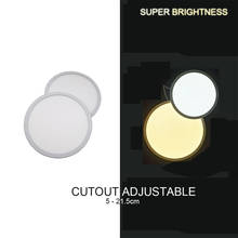 O quadro estreito conduziu a luz do painel 6w 8w 15 20w ultra fino conduziu o teto downlight redondo/quadrado magro quadro painel luz fresco/branco morno
