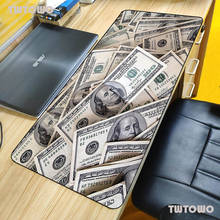 Dólar, mousepad gamer para teclado gamer, tapete grande para mouse xxl para computador, laptop, escritório 2024 - compre barato