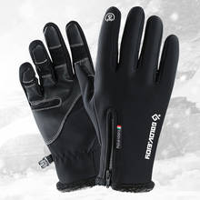 Guantes de invierno a prueba de viento para mujer, manoplas impermeables para pantalla táctil, cálidas, antideslizantes, para ciclismo 2024 - compra barato