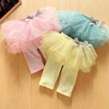 Children Girl Cute Tutu Skirt Clothes Culottes Leggings Girl Gauze Pants Party Skirts With Bow Dance Clothing 2024 - buy cheap