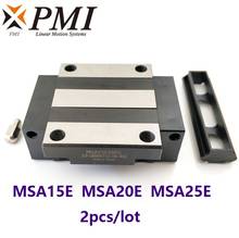 2pcs/lot  Original Taiwan PMI MSA15E  MSA20E  MSA25E linear guideway slide block Carriage for  machine CNC router 2024 - buy cheap