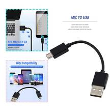Universal 10CM USB 2.0 A to Micro B Data Sync Charge Cable Cord For Cellphone PC Laptop New Male To Male Cable 2024 - buy cheap