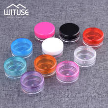 100Pcs 3g 5g Plastic Cosmetic Empty Jar Pot Box Nail Art Gel Powder Bead Storage Container Round Pink Makeup Tools Portable 2024 - buy cheap