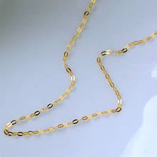 XF800 Authentic Pure Gold 18K Necklace 18cm AU750 Gold Chain Female Fashion Rope Chain Jewelry Gift D206-50 2024 - buy cheap