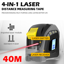 Telémetro Digital multifunción 3 en 1, cinta métrica láser de 40M, medidor electrónico de distancia, herramienta de medición 2024 - compra barato