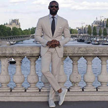 Men Suits for Wedding Groom Tuxedo Business Man Items Double Lapel Groomsmen Blazer trajes de hombre Prom Party 2Piece 2024 - buy cheap