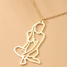 Timlee N103  New Simplicity Human face Abstract Alloy Pendants Necklaces Clavicle Chain,Personality Accessories wholesale. 2024 - buy cheap