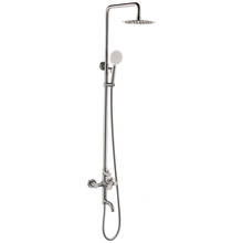 LASO 304 stainless bathroom brushed Rainfall Shower Faucets Set water Shower Mixer Tap Bathtub Shower Mixer Faucet  2024 - buy cheap