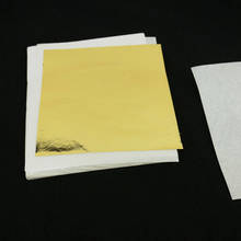 500 sheets 13.5 x 14.2 cm Taiwan shiny Imitation Gold Leaf 24 K Gold color Gold foil for gilding Crafts 2024 - buy cheap